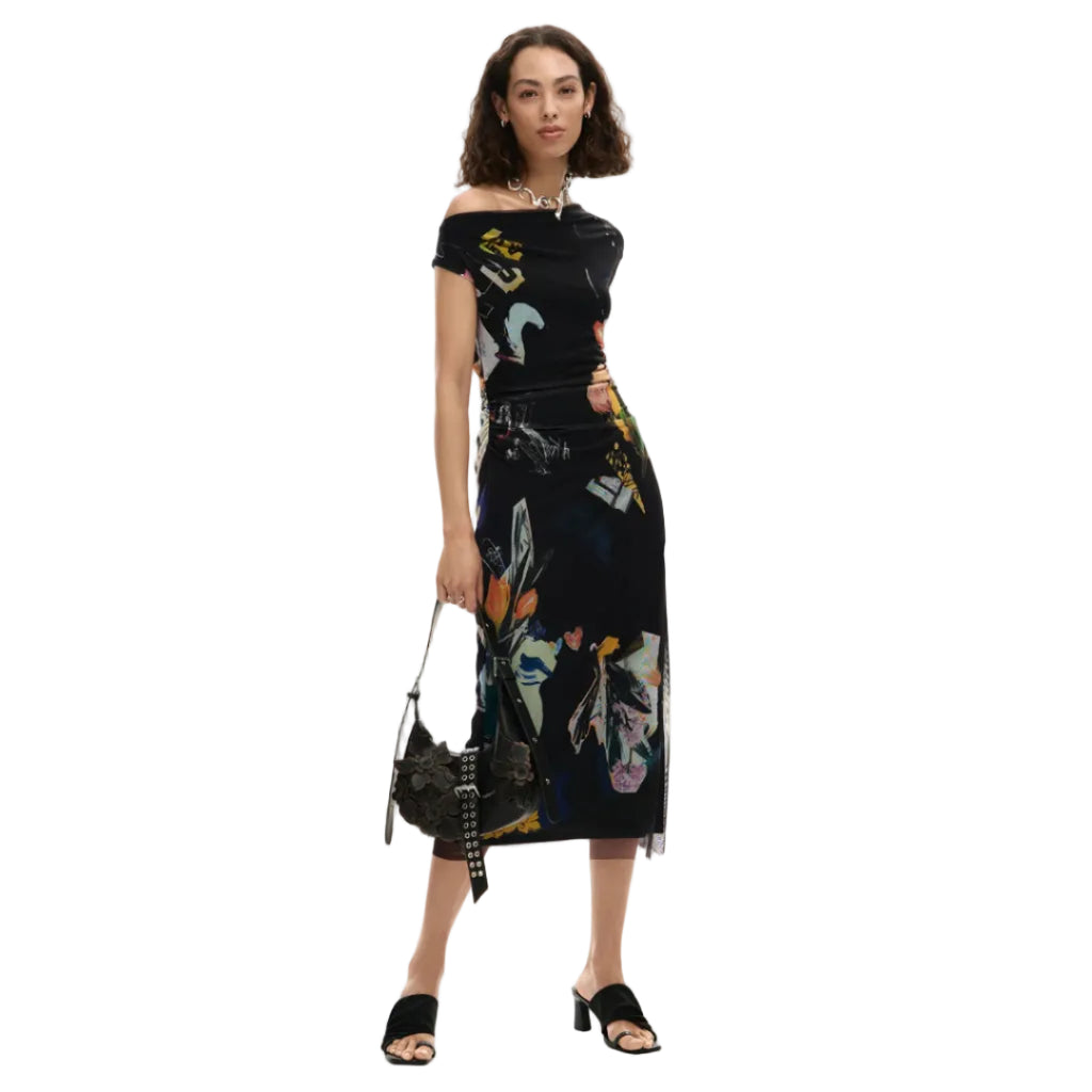 Midi Collage Dress