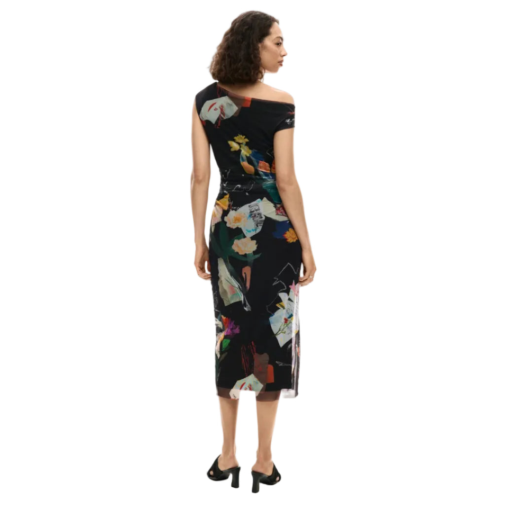 Midi Collage Dress
