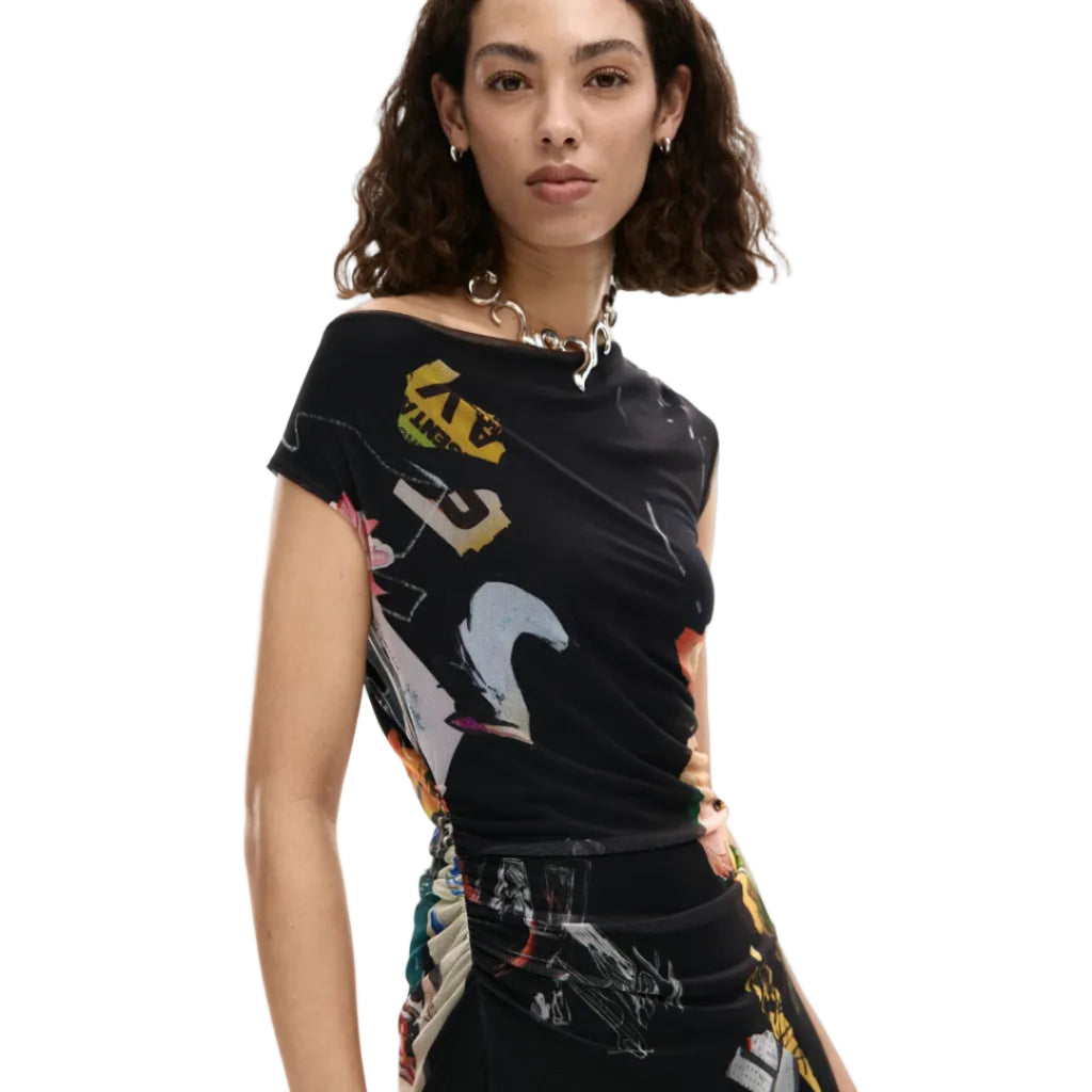 Midi Collage Dress