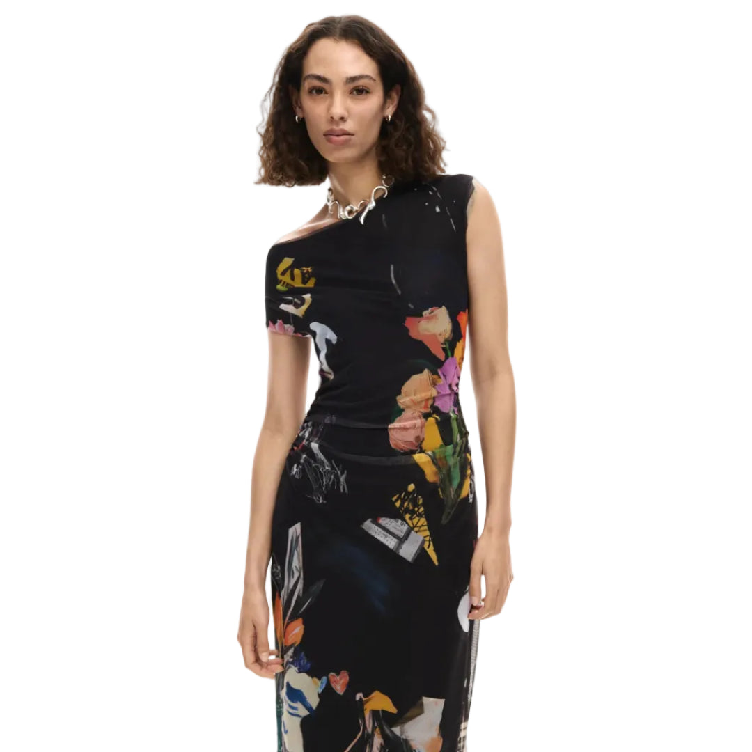 Midi Collage Dress