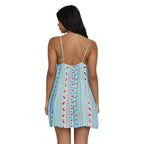 Billabong Beach Song Cover Up in Dream Blue back view