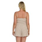 Billabong Easy Livin Short in Brown Stone back view
