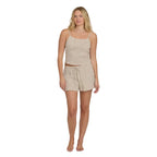 Billabong Easy Livin Short in Brown Stone front view