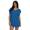 Billabong Hallow Wave Mini S/S Dress in True Blue front view