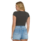 Billabong Off We Go S/S Tee in Off Black back view