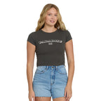 Billabong Off We Go S/S Tee in Off Black front view