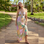 Model wearing Billabong One Day Maxi Dress in Vintage Violet