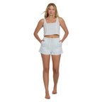 Billabong Open Skies Woven Tank in Clearwater front view