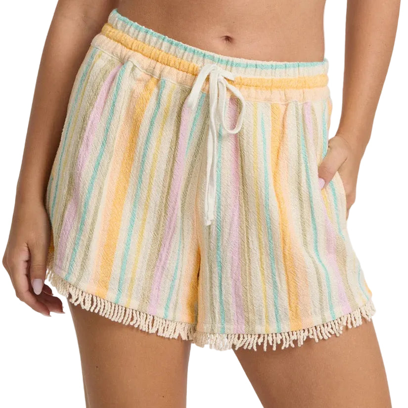 Billabong Palm Viva Short in Sweet Lilac detail view