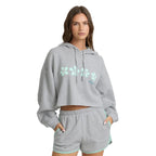 Billabong Palmer Fleece Hood Sweatshirt in Heather Gray front view