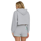 Billabong Palmer Fleece Short in Heather Gray back view