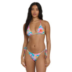 Billabong Pipe Dreams Multi Tri Swim Top in Bright Marine front view