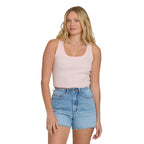 Billabong Rerun Knit Tank in Rosewater front view