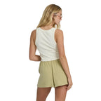 Billabong Rerun Knit Tank in White Cap back view