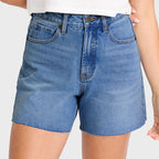 Billabong Riley Denim Short in Pacific Wash detail view