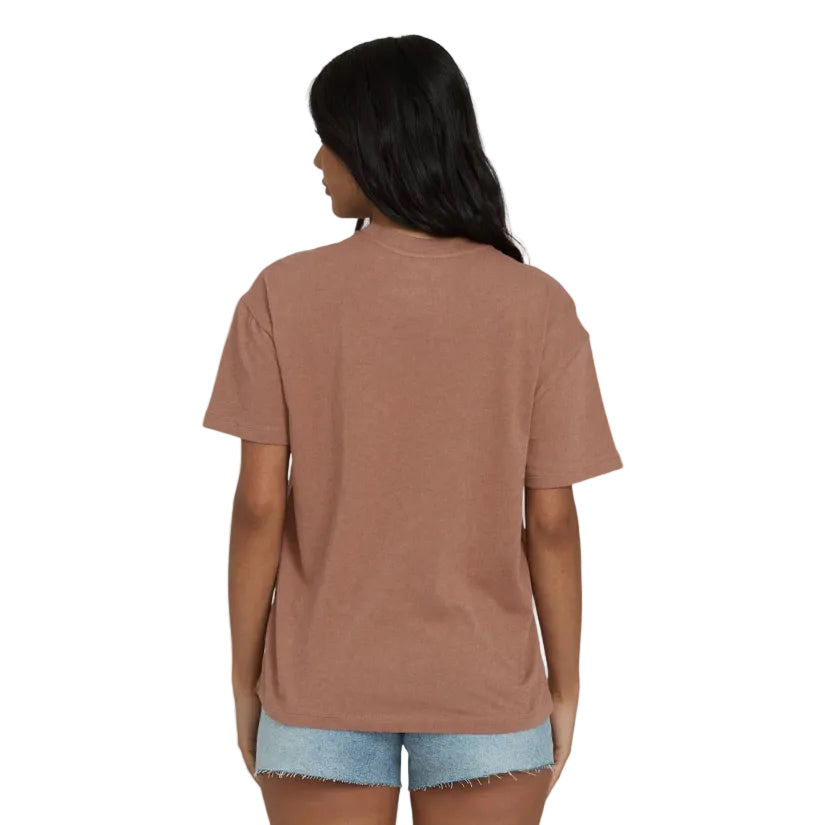 Billabong Sand to Surf Tee in Brown Stone back view