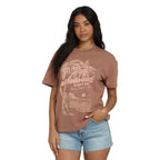 Billabong Sand to Surf Tee in Brown Stone front view
