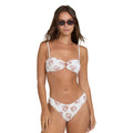 Billabong Sandy Shells Rio Bandeau Swim Top Salt Crystal front view