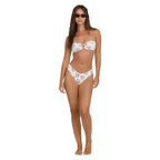 Billabong Sandy Shells Rio Bandeau Swim Top Salt Crystal full body