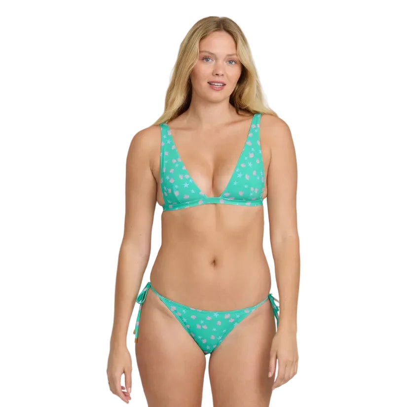 Billabong Ship Wrecked TS Tropic Swim Bottom in Green Tropics front view