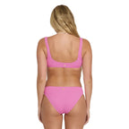 Billabong Summer Hi Scoop Tank Swim Top Party Pink back view