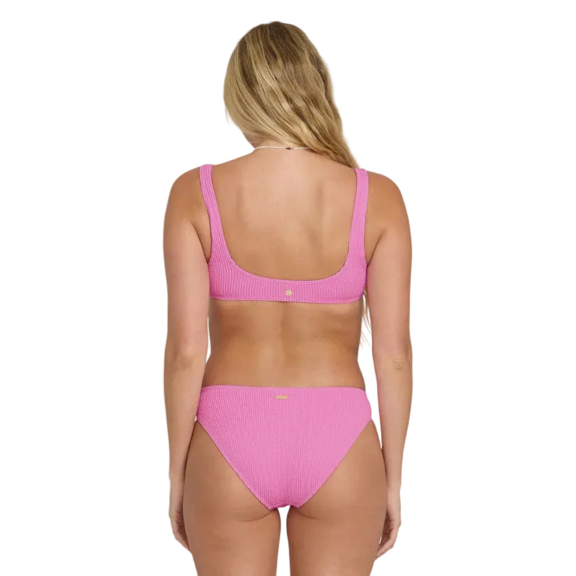 Billabong Summer Hi Scoop Tank Swim Top Party Pink back view