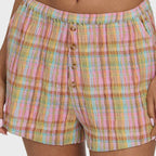 Billabong Sweet Check Short YD in Party Pink detail view