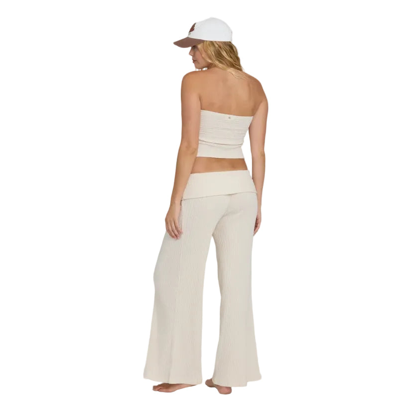 Billabong Sweet Coast Pant in White Cap back view