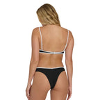 Billabong Tanlines Bound V Hike Swim Bottom in Black Pebble back view