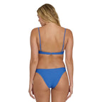 Billabong Tanlines Hike Swim Bottom in True Blue back view