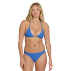 Billabong Tanlines Multi Tri Swim Top in True Blue front view