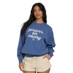Billabong Treasure Cay Fleece Sweatshirt in Dutch Blue front view