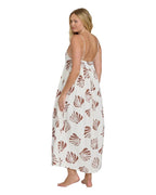 Billabong Undone Maxi Cover-Up in Salt Crystal back view featuring low back design