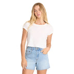 Billabong women’s Daily Tee in Salt Crystal front view