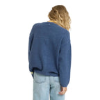 Billabong Women's Dixie Cardigan in True Navy back view