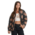 Billabong Women's Folk Story Jacket in Black Sands front view