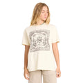 Billabong Women's Heading West SS Tee in White Cap front view