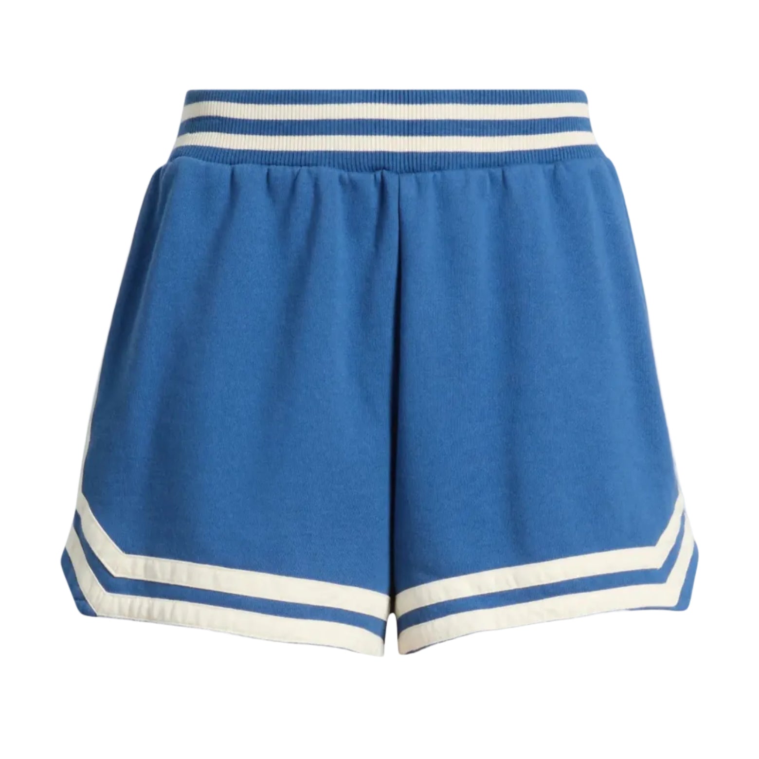 Front view of Billabong Women’s Heritage Fleece Shorts in True Navy