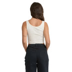 Back view of Billabong Women’s Outpost Ritual Tank Top in White Cap