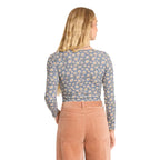 Billabong Women's Reese LS Thermal in Blue Smoke back view