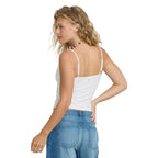 Back view of Billabong Women’s Rip Tide Daisy Tank Top in Salt Crystal