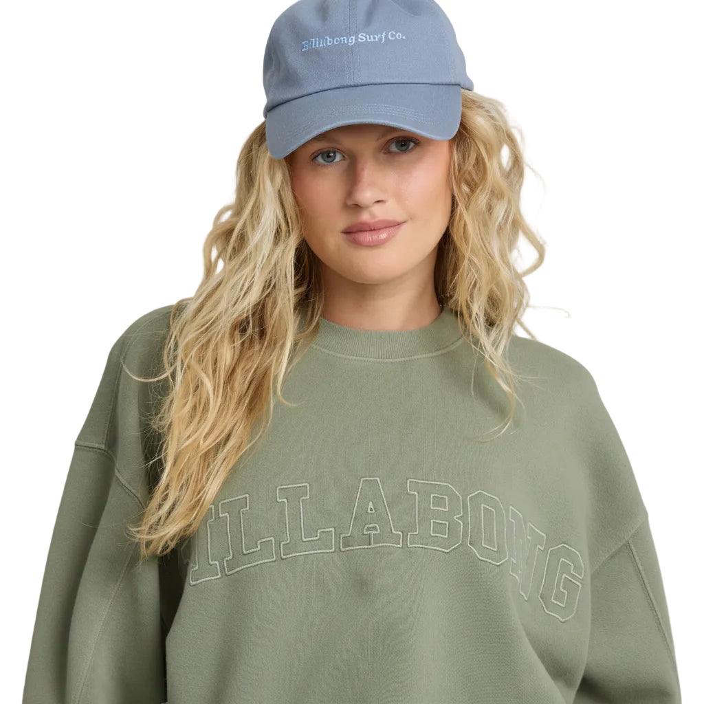 Billabong Vibes Kendal Crewneck Sweatshirt embroidery detail