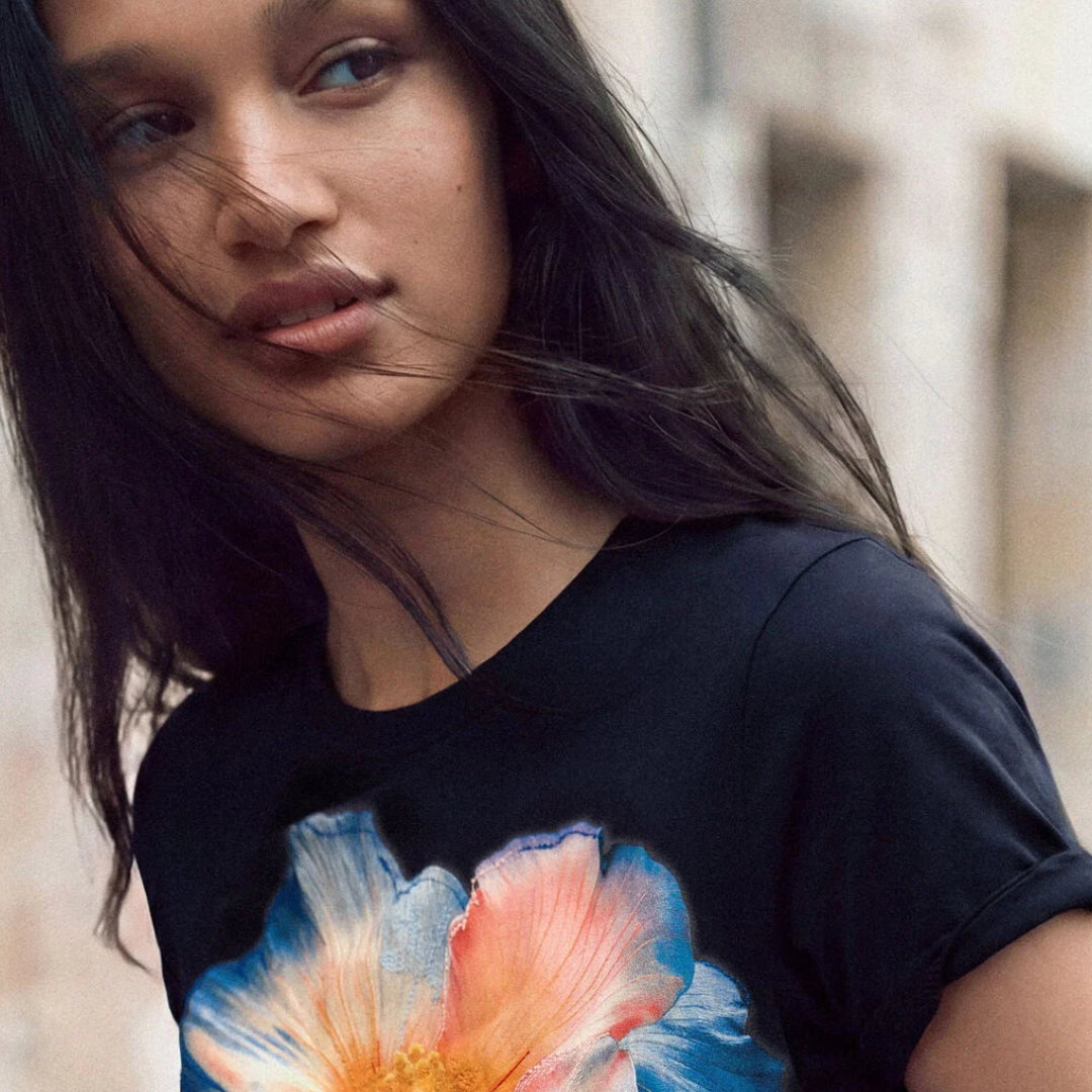 Big flower T-Shirt