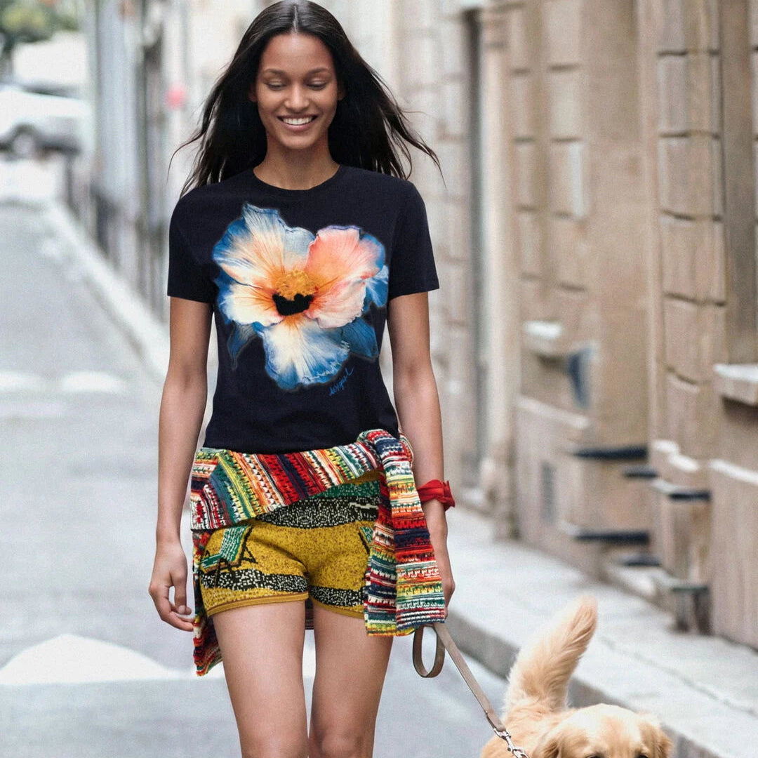 Big flower T-Shirt