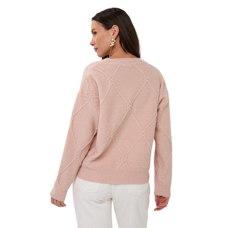 Esqualo Women's Sweater Cable Square