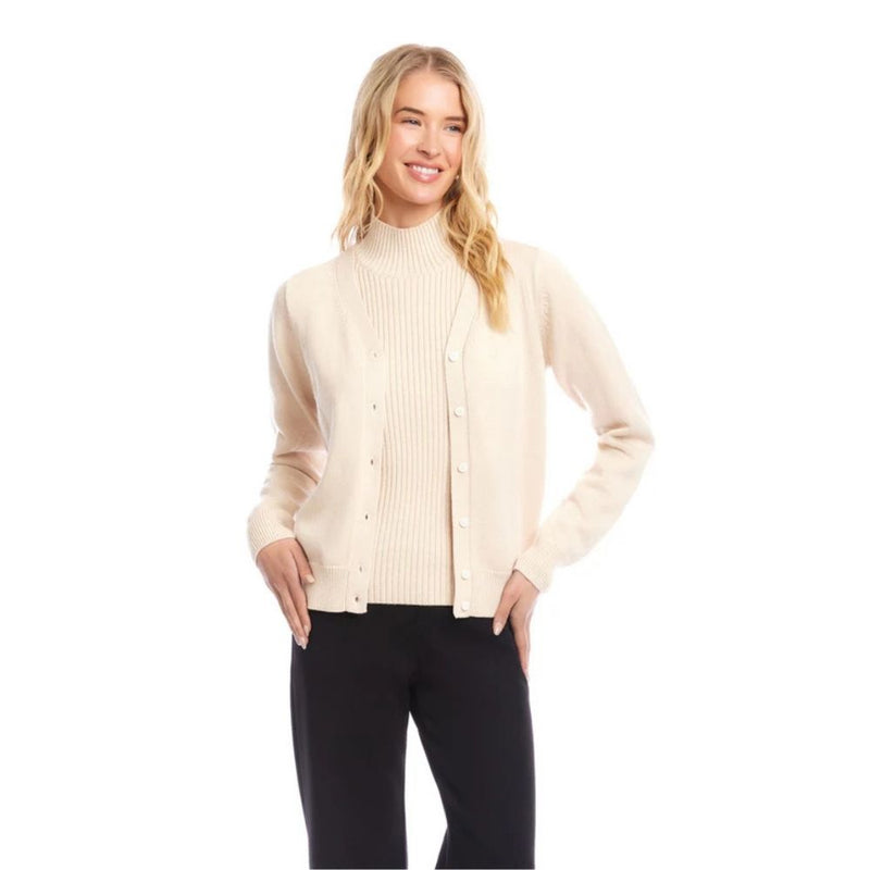 Karen Kane Women's V-Neck Cardigan Sweater