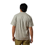 Back view of the Cotopaxi Afuera Button Up Shirt in Cenotes Mineral showing the relaxed fit and lightweight fabric