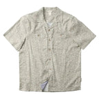 Cotopaxi Afuera Button Up Shirt in Cenotes Mineral displayed in a flat lay view