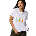 Cotopaxi Cuatro Bitmap Tee in White graphic tee front view