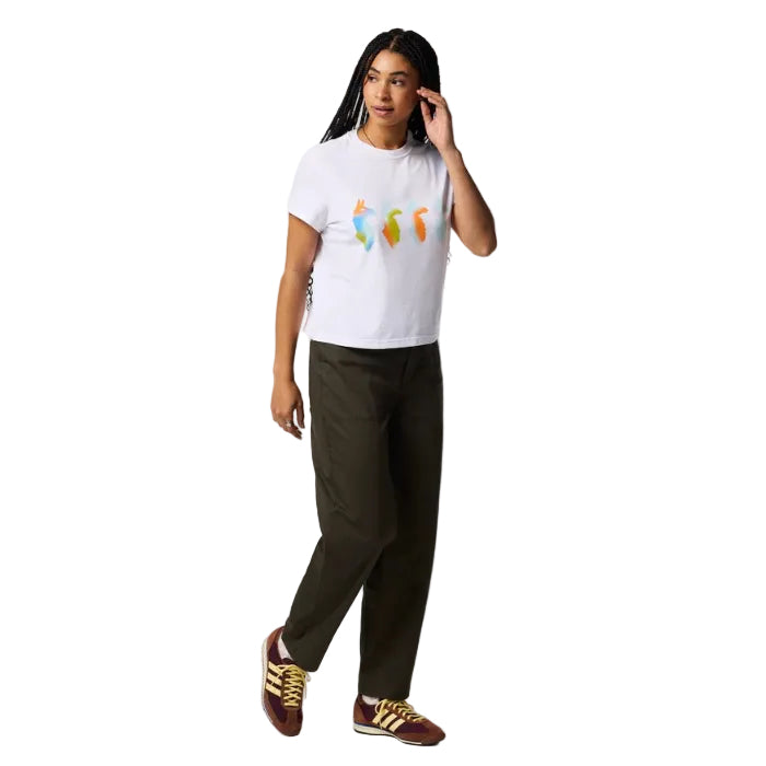 Cotopaxi Cuatro Bitmap Tee in White with graphic artwork